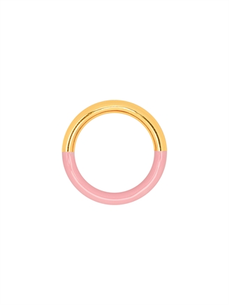 Lulu Copenhagen Double Color Ring Gold/Light Pink